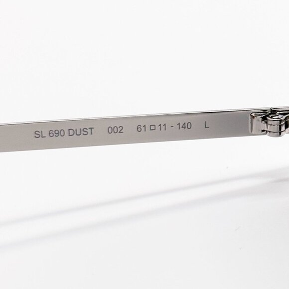 NEW SAINT LAURENT SUNGLASSES SL690 DUST 002 MEN SILVER EYEWEAR SL 690 DUST 002 - Picture 9 of 11
